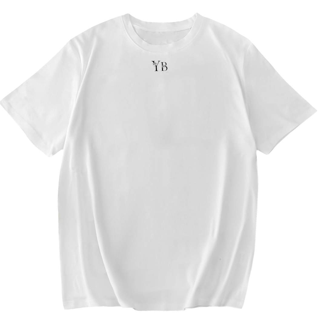 YB's Asian Shirt - חולצה מעוצבת בסגנון אסייתי ייחודי בצבעי שחור לבן מבט קדמי